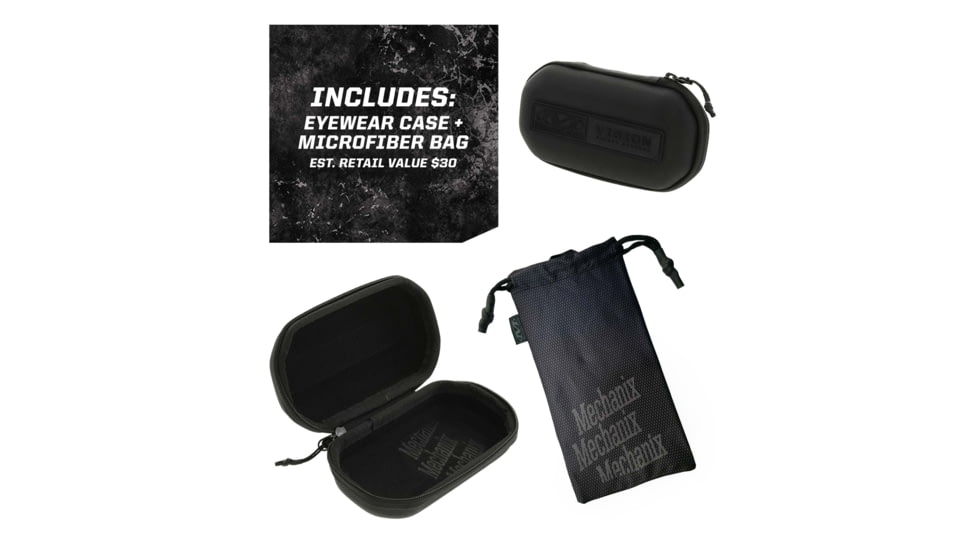 Mechanix Wear VXF20AJPU Type-X Safety Glasses Medium Anti-Scratch Gray Frame