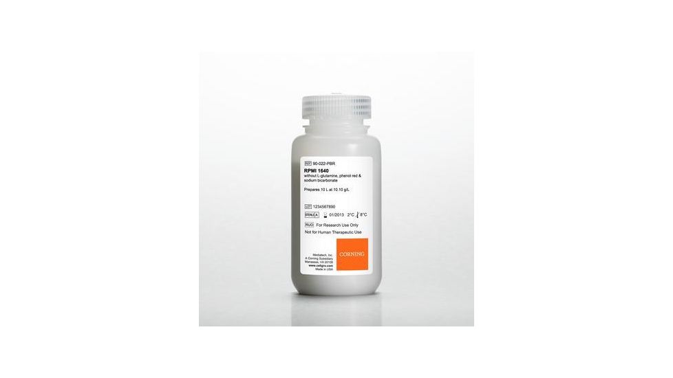Corning  Rpmi 1640 W/O GLN+PR 1X10L MT90-022-PB