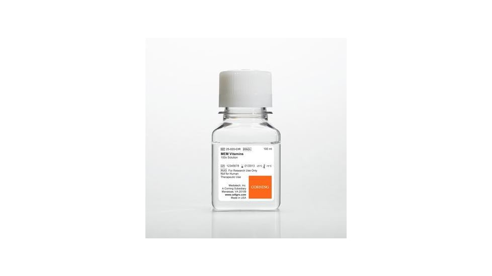 Corning  Vitamin Mem 100X Sol 100ML PK6 MT25-020-CI