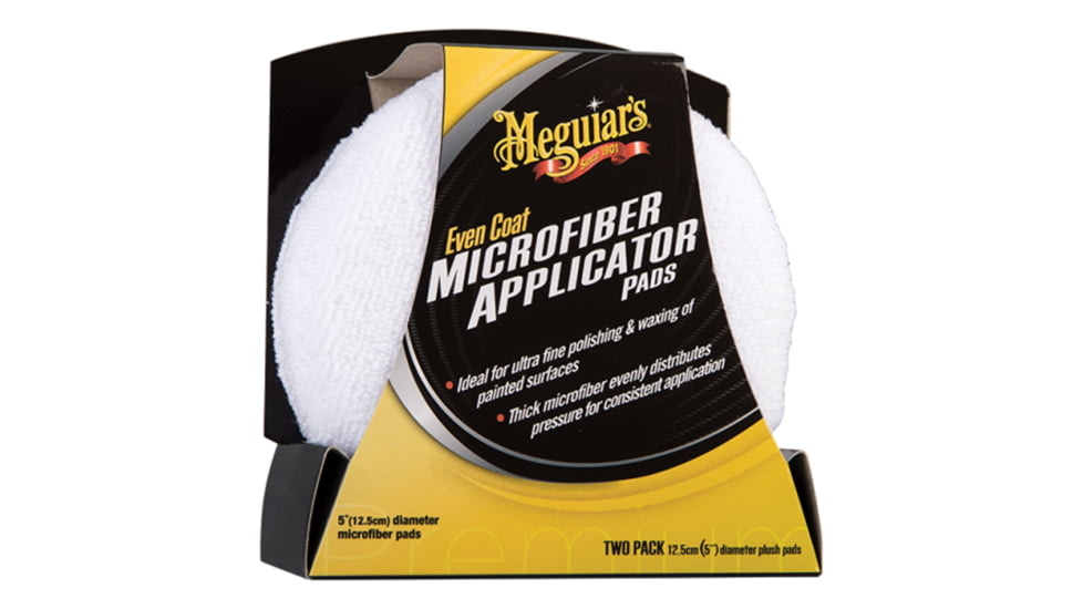 Meguiars Even Coat Microfiber Applicator Pads, Pack Of 2, X3080
