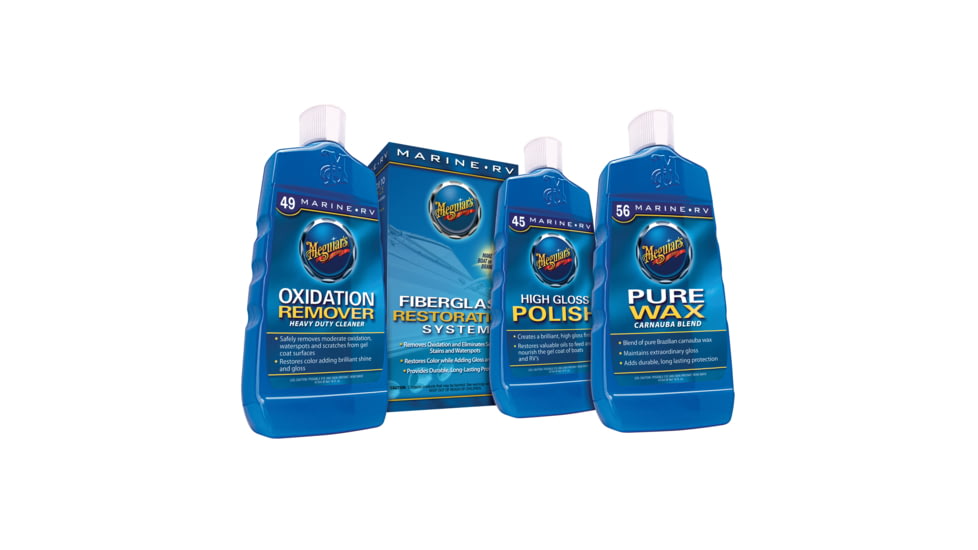 Meguiars M 4965 Marine/RV Fiberglass Restoration System Kit, M4965
