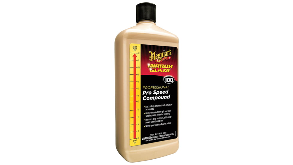 Meguiars Mirror Glaze Pro Speed Compound, 32oz, M10032