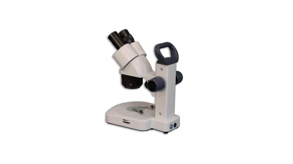 Meiji Techno EM-22 LED Binocular Entry Level 1X/2X/3X Turret Stereo Rechargeable Microscope, White EM-22