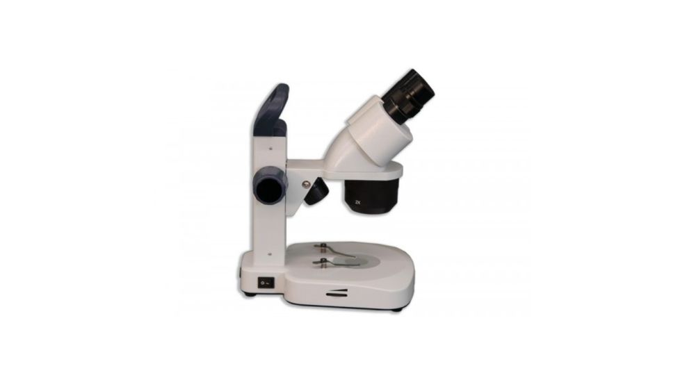Meiji Techno EM-23  LED Binocular Entry Level 1X/2X/4X Turret Stereo Rechargeable Microscope, White EM-23