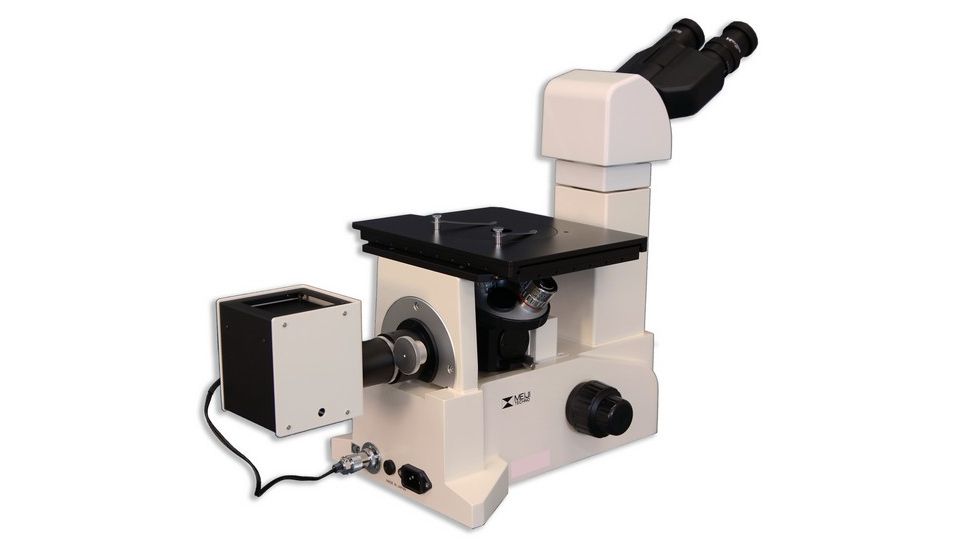 Meiji Techno Ergonomic Binocular Inverted Brightfield/Darkfield Metallurgical Microscope, IM7510