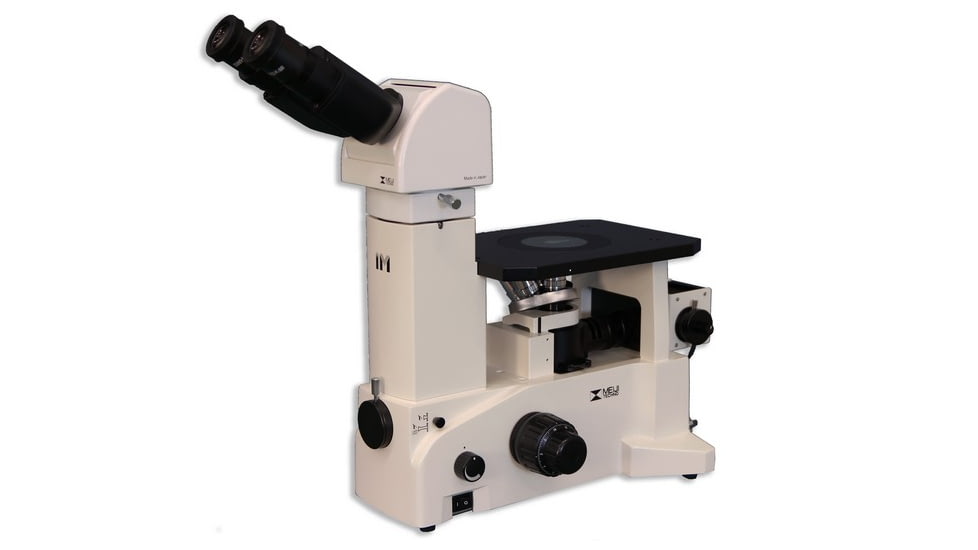 Meiji Techno Ergonomic Binocular Inverted Brightfield Metallurgical Microscope, IM7100E