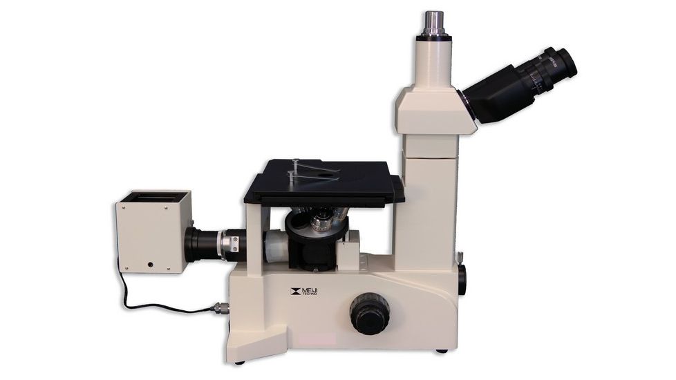 Meiji Techno Trinocular Inverted Brightfield/Darkfield Metallurgical Microscope, IM7530