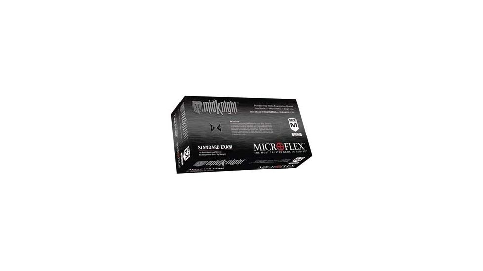 Microflex Glove Black Pf Nitrile L PK100 MK-296-L