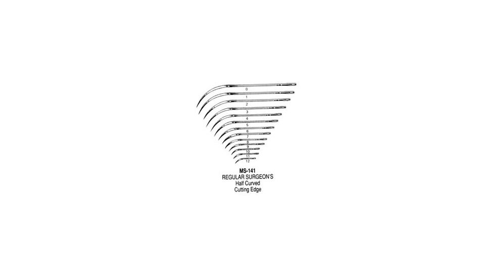 Miltex Instrument Reg Surg Ndls 1/2 Cut #8 PK12 MS141-8