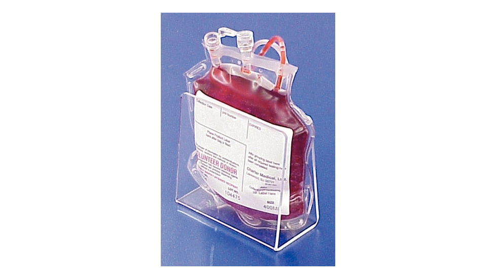 Mitchell Plastics Holder Bloodbag Acrylc Y 12pk SBBHY-12, Unit CS