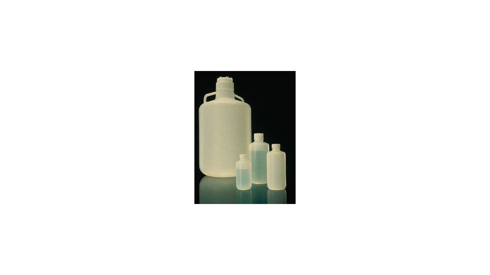 Nalge Nunc Bottles and Carboys, Fluorinated High-Density Polyethylene, Narrow Mouth, NALGENE 2097-0010