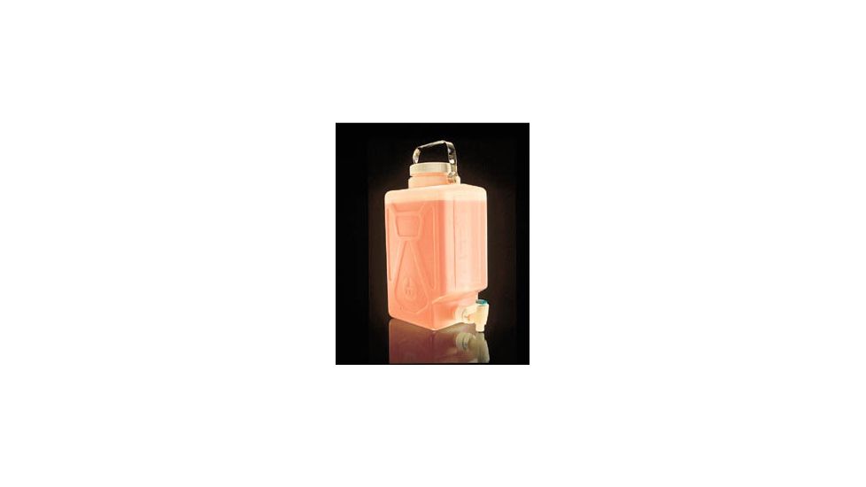 Nalge Nunc Rectangular Carboys with Spigot and Handle, Fluorinated High-Density Polyethylene, NALGENE DS2327-0050