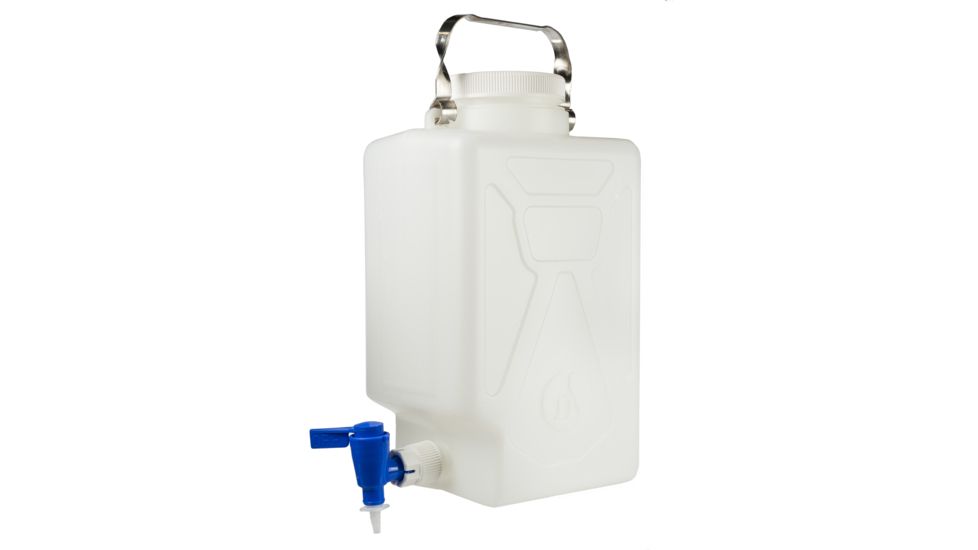 Nalge Nunc Rectangular Carboys with Spigot and Handle, High-Density Polyethylene, NALGENE 2320-0020, Case