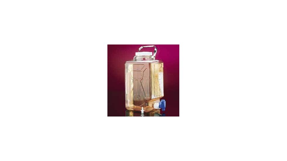 Nalge Nunc Rectangular Carboys with Spigot and Handle, Polycarbonate, NALGENE 2322-0050