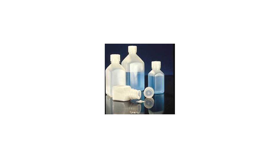 Nalge Nunc Square Bottles, High-Density Polyethylene, Narrow Mouth, NALGENE 2018-0250