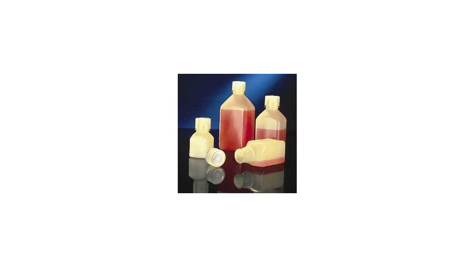 Nalge Nunc Square Laboratory Bottles, Polypropylene, Narrow Mouth, NALGENE 2016-0250