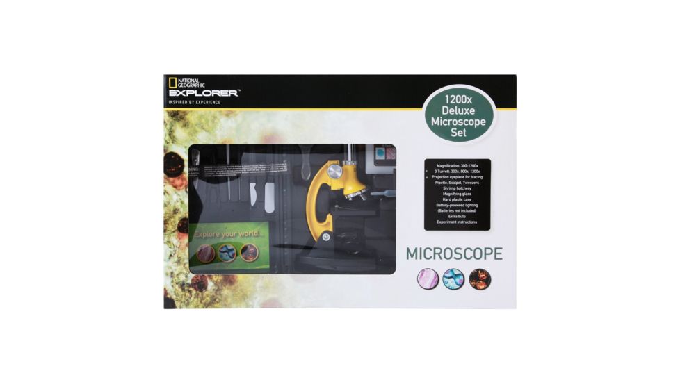 National Geographic 300x-1200x Microscope w/Case, 80-20101