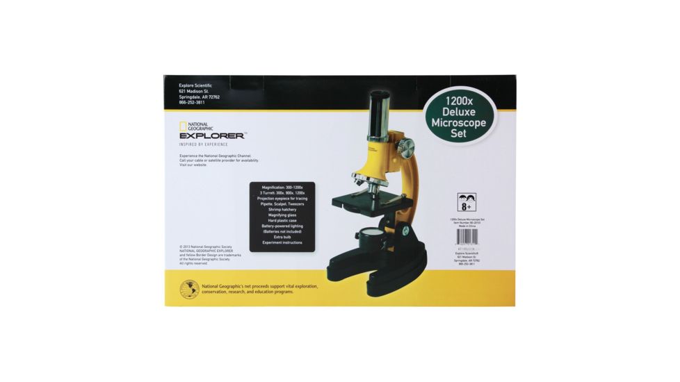 National Geographic 300x-1200x Microscope w/Case, 80-20101