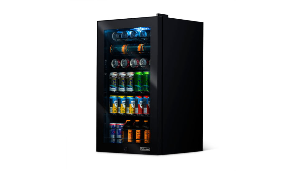 NewAir Can Freestanding Beverage Fridge - 126 Cans, Black, AB-1200B