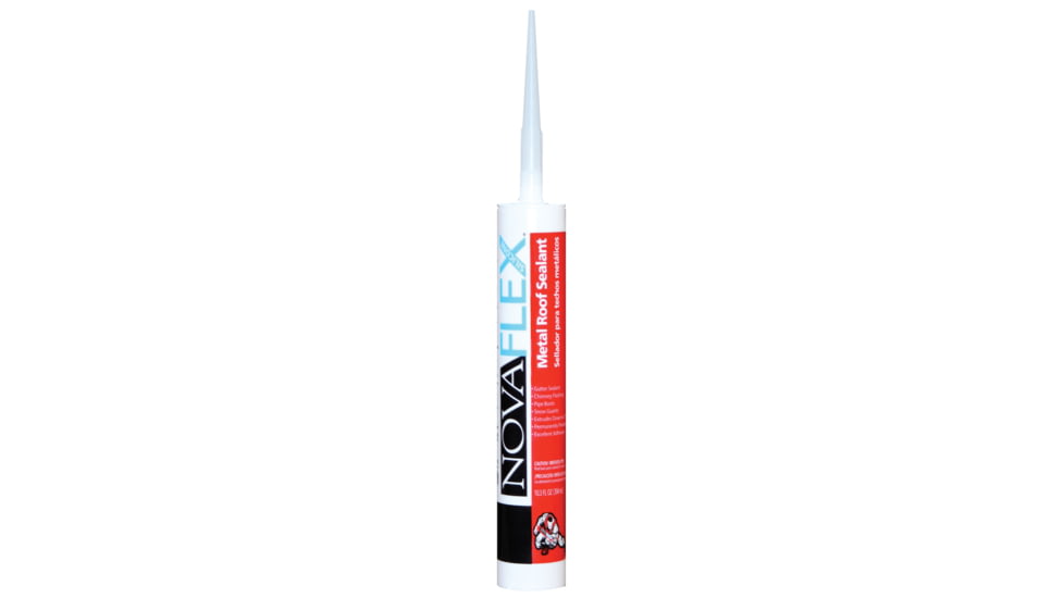 Novagard Novaflex Metal Roof Sealant - 10.3oz Tube, Silver Metallic, 02-MR4103-10C1