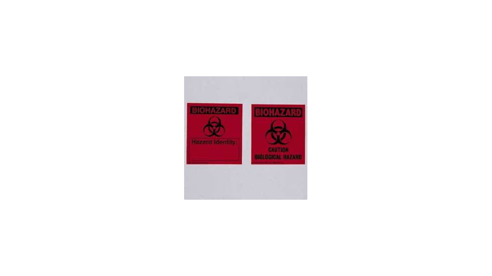 Nutheme Labels Biohazard Id Orng PK10 LZB7020