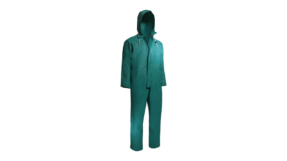 Onguard Chemtex Coverall w/Attached Hood, Level C, Green, 2X, 710202X00