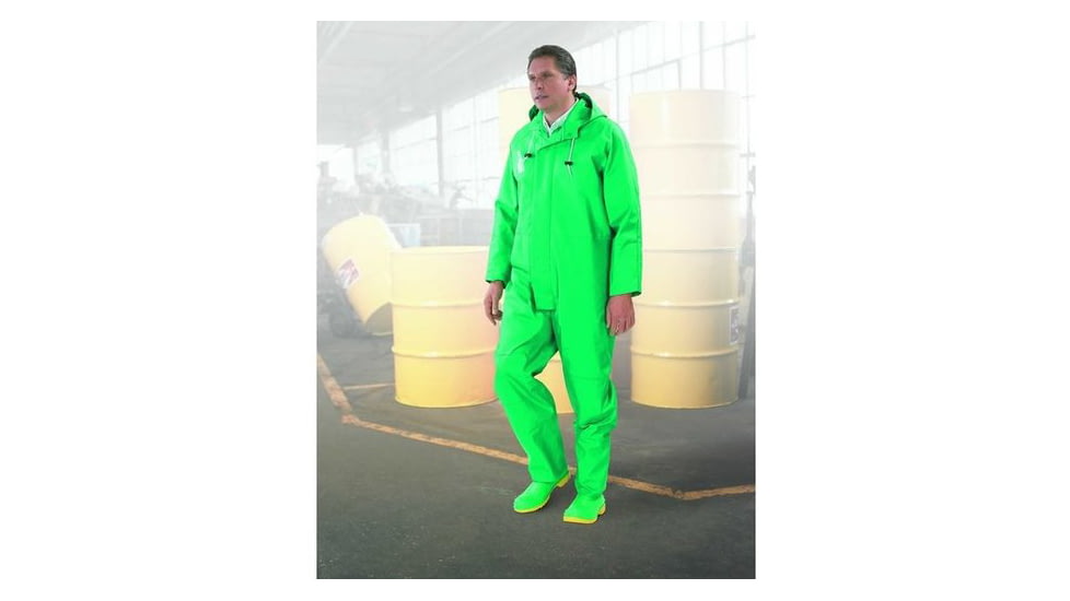 Onguard Chemtex Coveralls w/Attached Hood and Inner Cuffs, Green, 2X, 710222X00