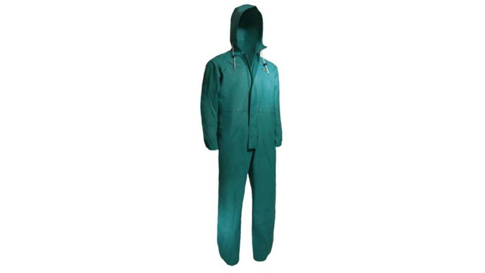Onguard Chemtex Coveralls w/Attached Hood and Inner Cuffs, Green, 2X, 710222X00