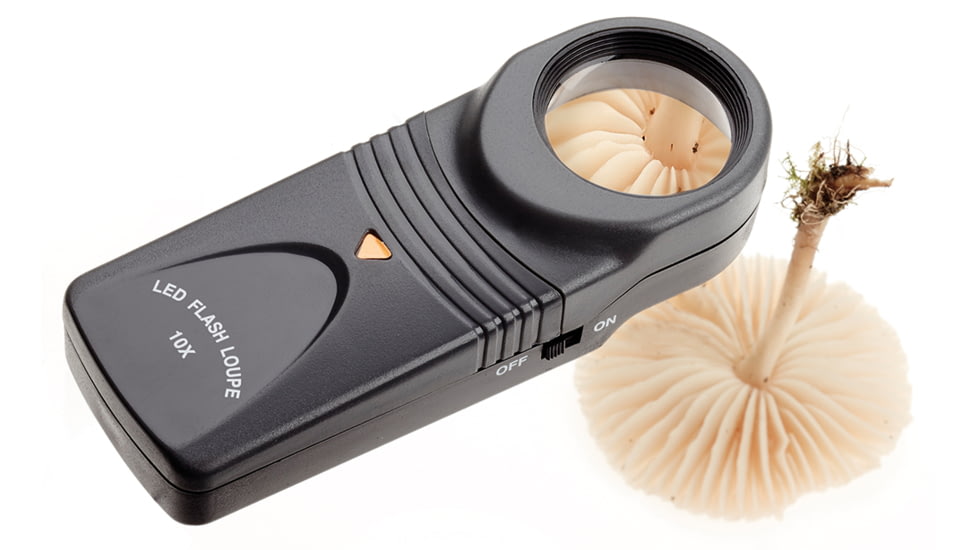 Opticron LED Magnifier 10x 26mm, Black/Grey, 57519