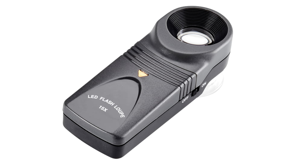 Opticron LED Magnifier 15x 21mm, Black/Grey, 57520