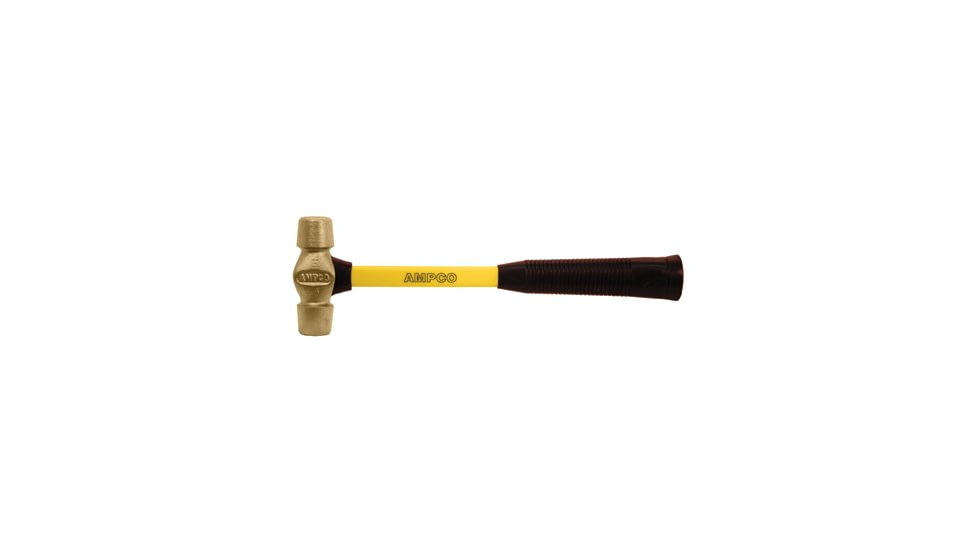 Ampco Safety Tools 1.5 Lbdf Mach Hammer W/fbg H 065-H-45FG, Unit EA