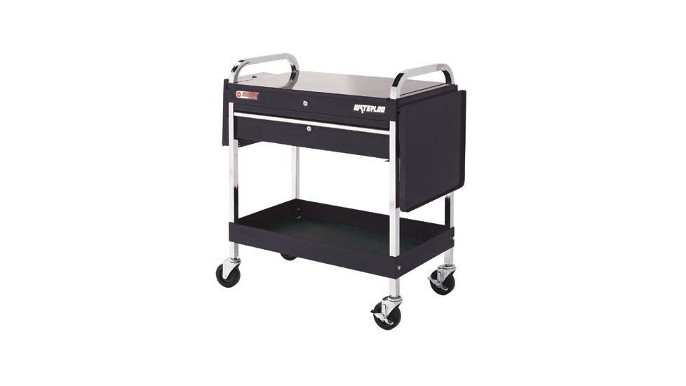 Waterloo 1 Drawer Metal Utility Cart Re 797-UC110RD, Unit EA