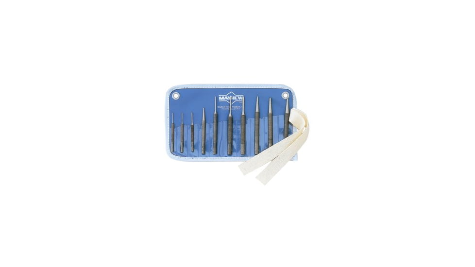 Mayhew Tools 10pc Knurled Punch 756-k 479-62010, Unit PK