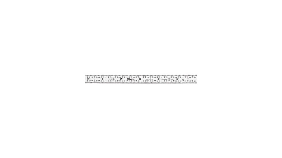 Mitutoyo America 150mmx6in Full Flexible Steel 504-182-207, Unit EA
