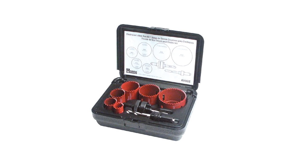 M.K. Morse 19pc. Industrial Hole Saw Kit 497-AV06I, Unit PK