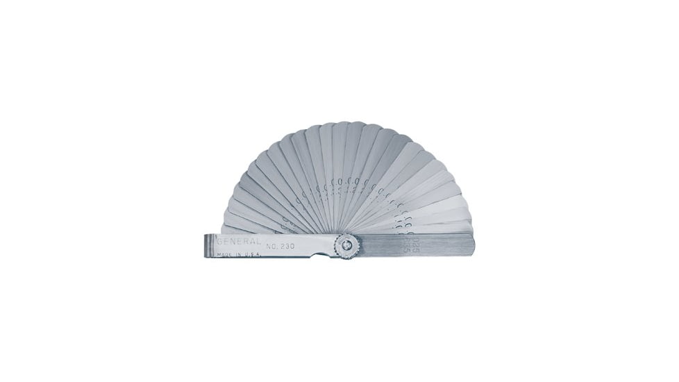 General Tools 26-leaf 3in Feeler Gage.0015in 318-230, Unit EA