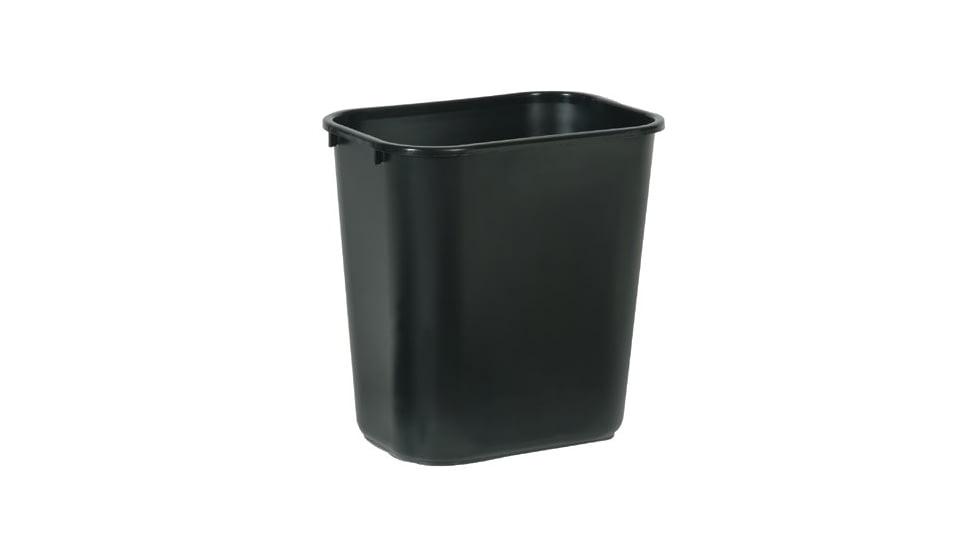 Rubbermaid 28-1/8qt. Wastebasket Black R 640-2956-BLA, Unit EA