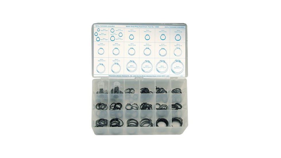 ORS Nasco 295pc. Metric Snap Ringassortm 605-13980, Unit PK