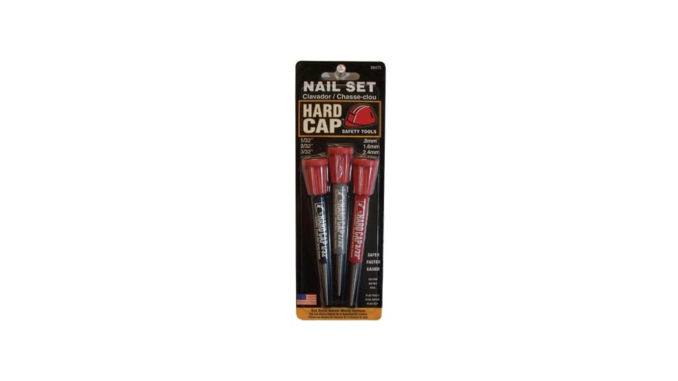 Mayhew Tools 3 Piece Hardcap Nail Set 479-66475, Unit PK
