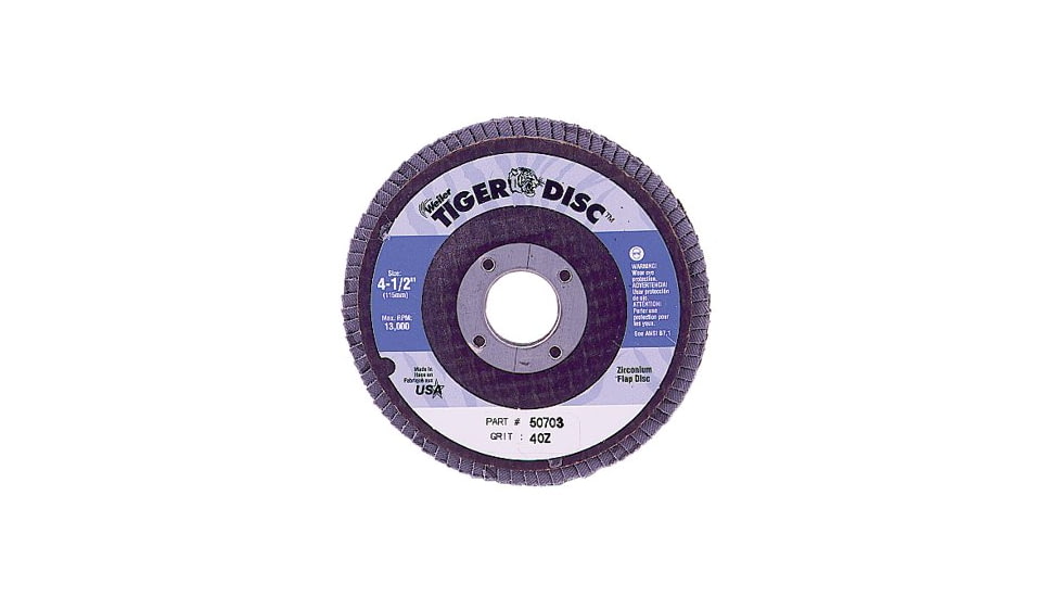 ORS Nasco 7in Tiger Abrasive Flap Disc 4 804-50723, Unit CS