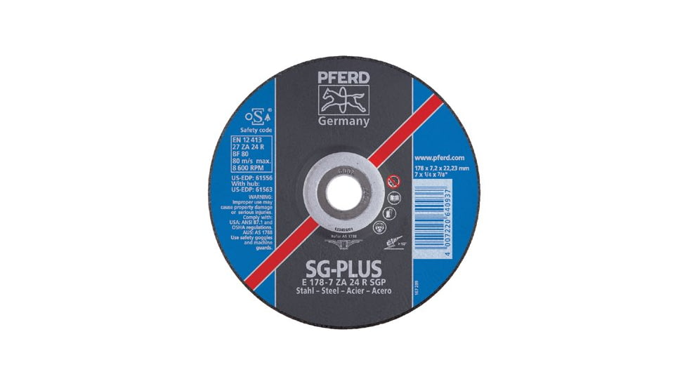 ORS Nasco 4.5x1/4 Grinding Wheel 7/8 Ah 419-61553, Unit EA