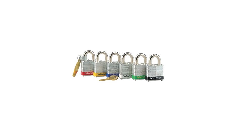 Master Lock 4 Pin Tumbler Padlockw/yellow 470-3YLW, Unit PK