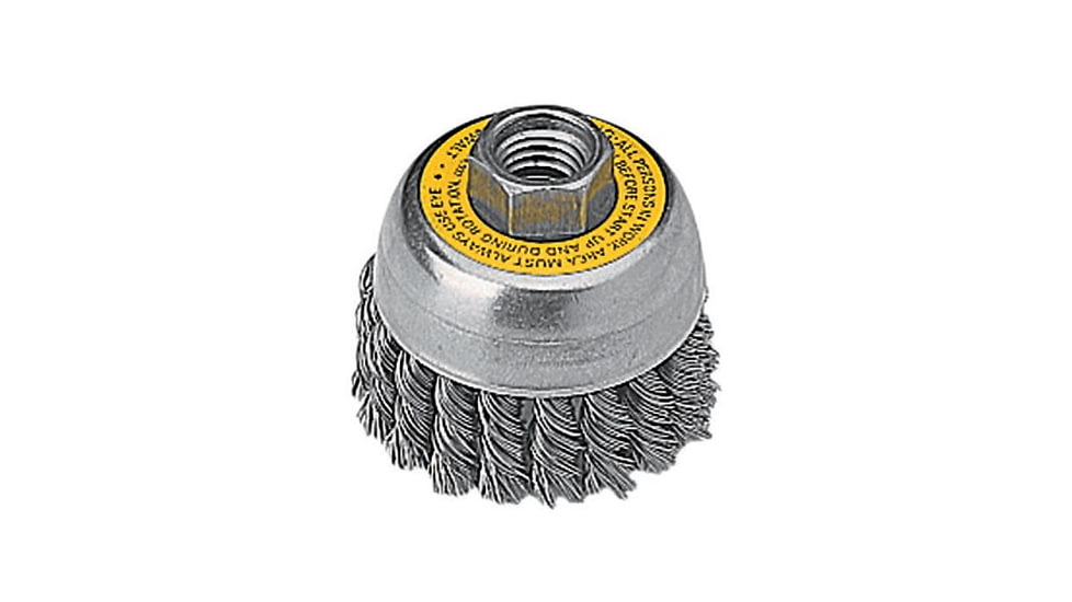 DeWALT 3in Knotted Cup Brush Carbon S 115-DW4915, Unit EA