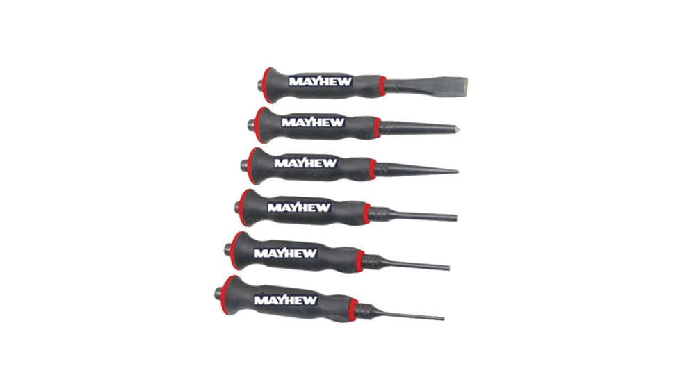 Mayhew Tools 6 Pc. Handguarded Punch&amp; Chise 479-85005, Unit PK
