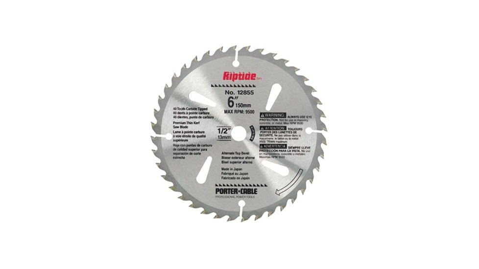 Porter Cable 6inx1/2in 40 Th Thin Kerfcarbi 593-12855, Unit EA