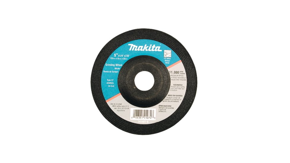 Makita 4-1/2in Grinding Wheel 24grit 458-741423-0, Unit PK
