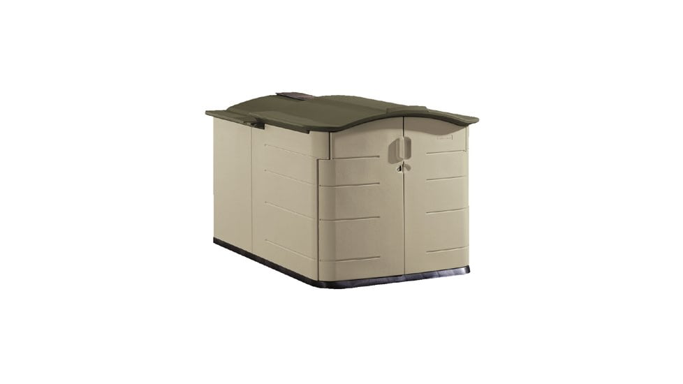 Rubbermaid 92cu Ft. Slide Lid Storage She 5011126064, Unit EA