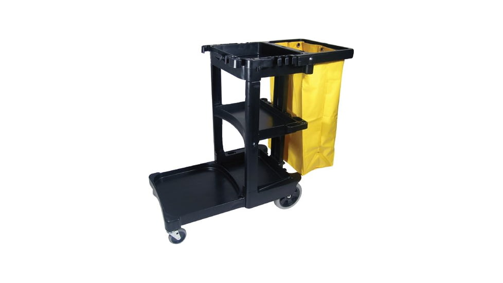 Rubbermaid Black Janitor Cart W/zippered 5011160756, Unit EA