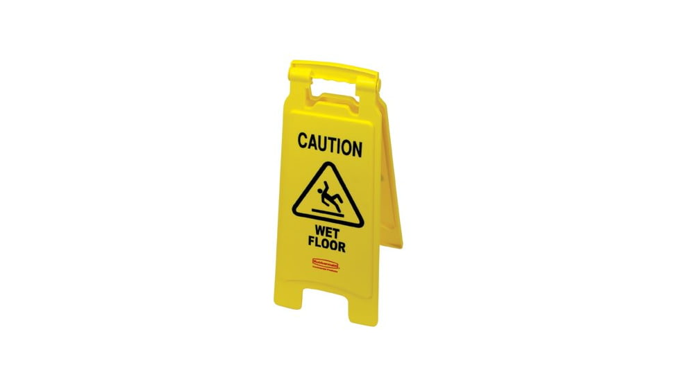 Rubbermaid Yellow Stable Safety Sign W/in 640-9S09, Unit EA