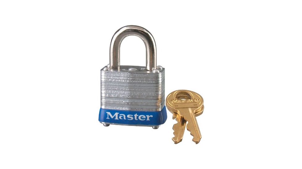 Master Lock 4 Pin Tumbler Padlock 2-1/2in 470-7LJKD, Unit PK